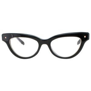 NEW VALENTINO EYEGLASSES ESSENTIAL-II  VLX-124A CAT EYE WOMEN BLACK EYEWEAR